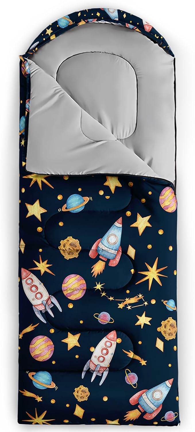 QOOMO Camping Sleeping Bags3 Season Warm &amp Cool WeatherLightweightWaterproof Sleeping Bags for Adults &amp Kids Travelingand Outdoors