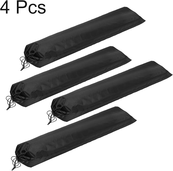 HARFINGTON 4pcs Camp Chair Replacement Bag 31 x 8 Large Nylon Foldable Carrying Bag Outdoors Folding Chair Cover Tripod Case with Shoulder Strap for Outdoor Camping Sports Black