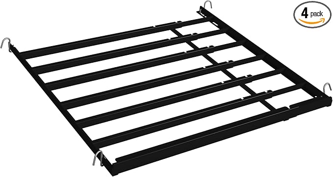 Display Technologies Cold Vault Expandable Add-A-Shelf (Pack of 4) - Maximize Storage and Organization in Your Cold Storage Drink Organizer for Cans Bottles and More