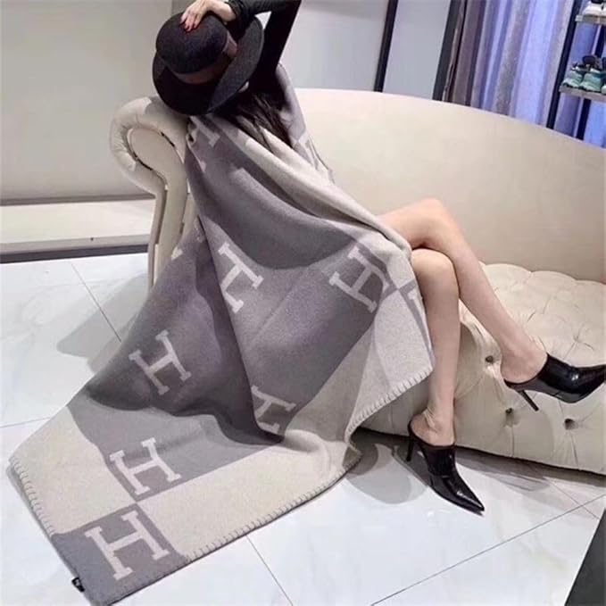 Wool Cashmere Blanket (130 * 180 CMGray)