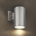ASD 1 Light Outdoor Wall Light Fixture | 60W E26 Socket 120V ETL Cylinder Up Down Lights | LED/CFL/Incandescent Bulb Exterior Wall Sconce | Front Door Porch Patio Lighting | Stainless Steel