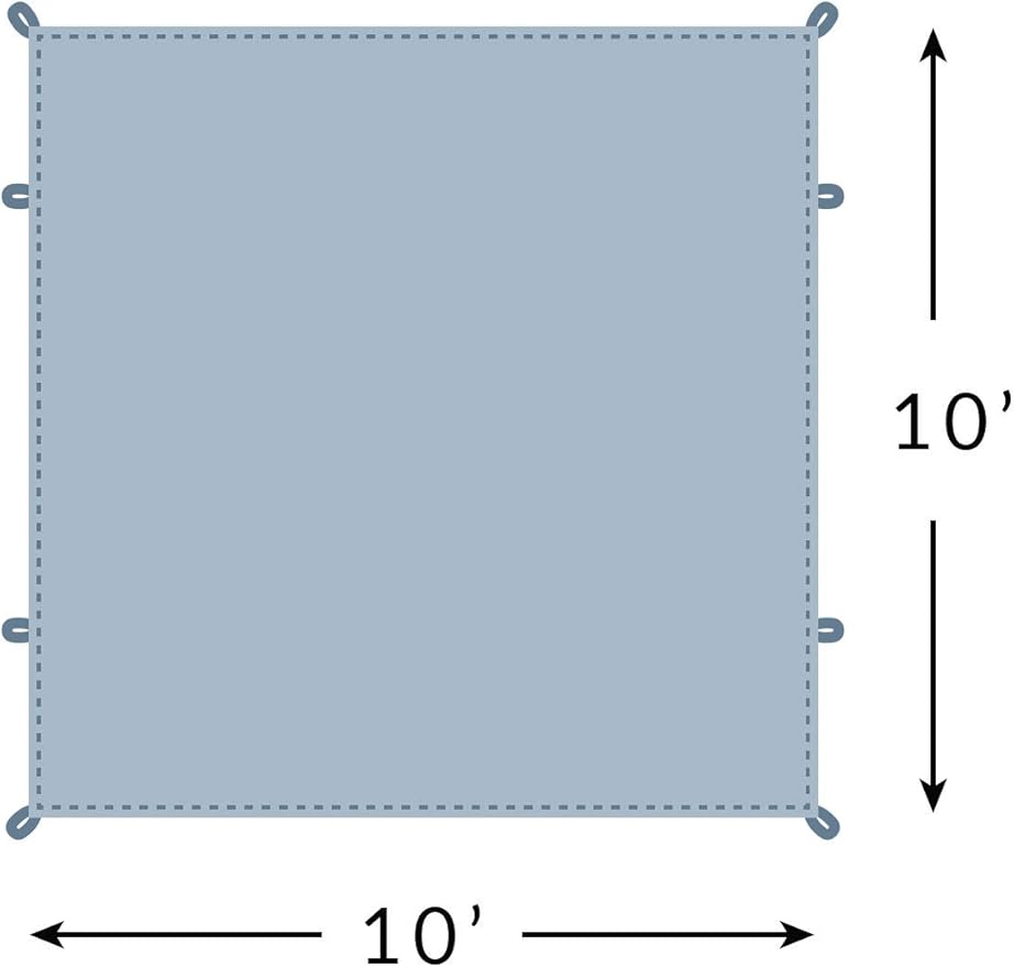 Teton Sports Tarp Footprint Waterproof Tarp Fits Under Canvas Tent Keeps Tent Clean and Dry Ideal for Camping Picnics Outdoor Activities
