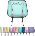 Custom Camping Chair with Name Customize Portable Folding Chairs Personalized Lightweight Foldable Outdoor Chair for Backpacking Hiking