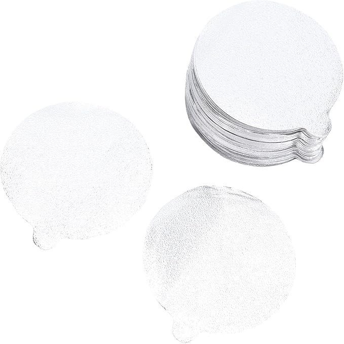 200PCS 54.5mm Aluminum Foil Pods Covers Refillable Coffee Pod Lids Reusable Capsule Seals with Food Grade Material for Home Kitchen Coffee Shop Office Camping Picnic