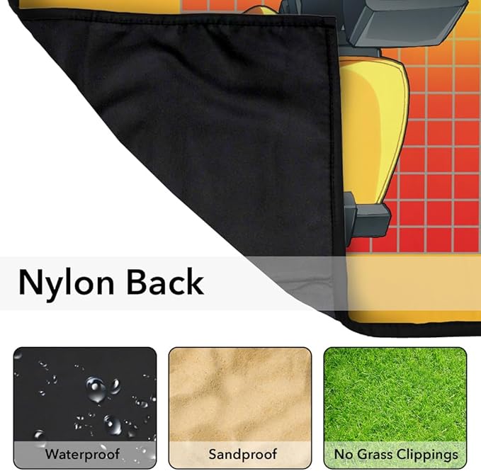 LOGOVISION Transformers Picnic Outdoor Blanket 50x60 Bumblebee Foldable Blanket for Picnic Beach Camping Park Tailgate