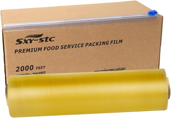 Plastic Food Wrap 12 x 4000 feet 2000 Feet Pack of 2