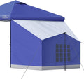 KAMPKEEPER Side TentCamping Tent for 10' x 10' Pop Up Canopy Easy Set Up GazeboCompatible with 10' Wide Canopy Tents（Blue）