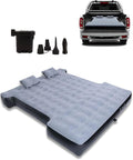 MIROZO Truck Air Mattress Inflatable Bed for 5.5-5.8ft Full Size Short Truck Bedswith Pump &amp Carry Bag for Outdoor CampingHomeTent(Grey)