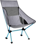 Portable Gray Moon Chair Fishing Camping Stool Folding