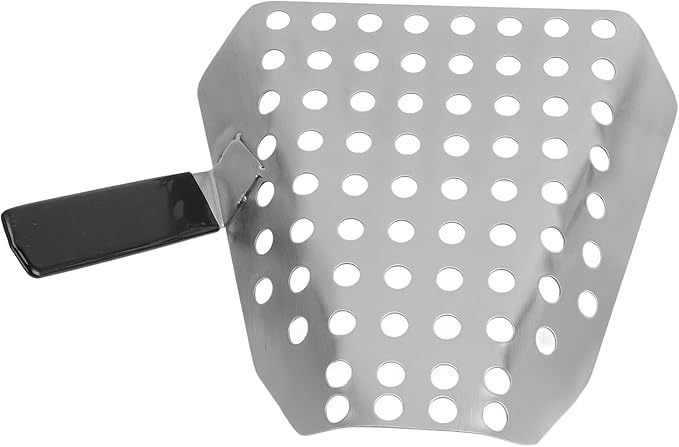 Pissente Fries Scoop Stainless Steel Ergonomic Handle French Fry Scooper Easy to for Movie Theaters and Picnics
