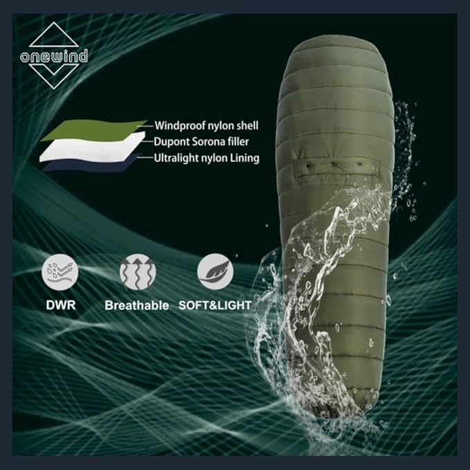 Onewind Hammock Top Quilt with Footbox Lightweight and Portable Sleeping Quilt Camping Sleeping Bag for Backpacking and Hiking