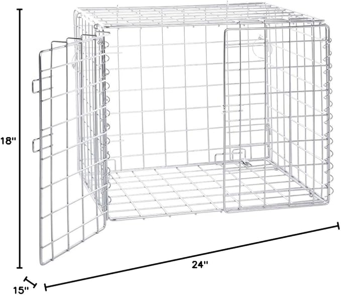 HUBERT Lockable Security Cage Chrome Wire - 18 L x 24 W x 15 H