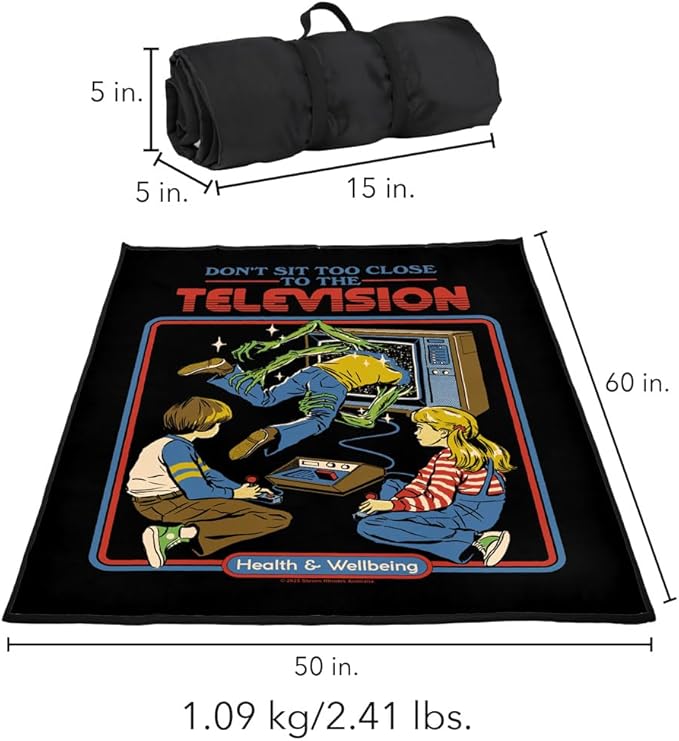 LOGOVISION Steven Rhodes Dont Sit Too Close Outdoor Blanket for Picnic Beach Camping Park Tailgate 50x60