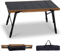 Folding IGT Camping Table with Carry Bag Portable Outdoor IGT Cook System Ultralight Height Adjustable Aluminum Camp Table for Outdoor Barbecue Cooking Travel Picnic