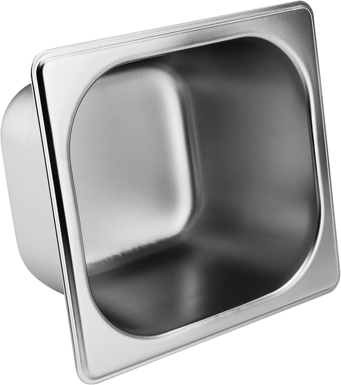 SINJEUN 8 Pack 1/6 Size x 4 Inch Deep Steam Table Pans Stainless Steel Steam Pan Catering Food Pan for Restaurant Hotel Catering Silver