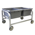 UltraSource Industrial Poly Tote Carts (2 Lug Wide - 24.5 x 20 x 33)