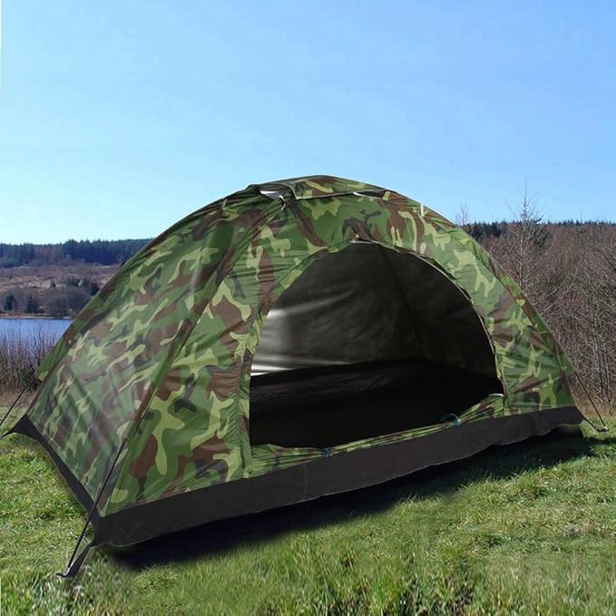 Camping Tent Lightweight Compact Easy Setup Durable Weather- Backpacking Tent Single Person for Hikers Backpackers Outdoor Enthusiasts Summer Camping Trips Weekend Adventures