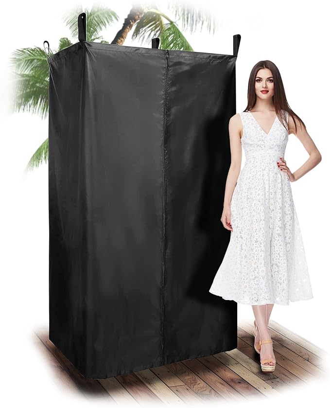 Privacy Tent for Boat Portable Changing Room Polyester Tent with Zipper Suitable for Pontoon Boat Mall Studio Dressing Room 27 W x 30 D x 72 H