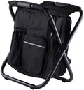 Drfeify Fishing Backpack Cooler ChairLightweight Large Capacity Stool Backpack Cooler Chair for Travel Beach Hiking Picnic