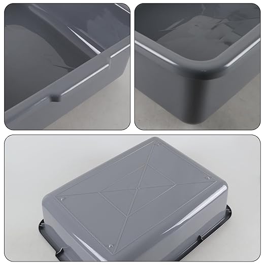 23 L Large Commercial Bus Tub Restaurant Plastic Bus Box Gray 4 Packs