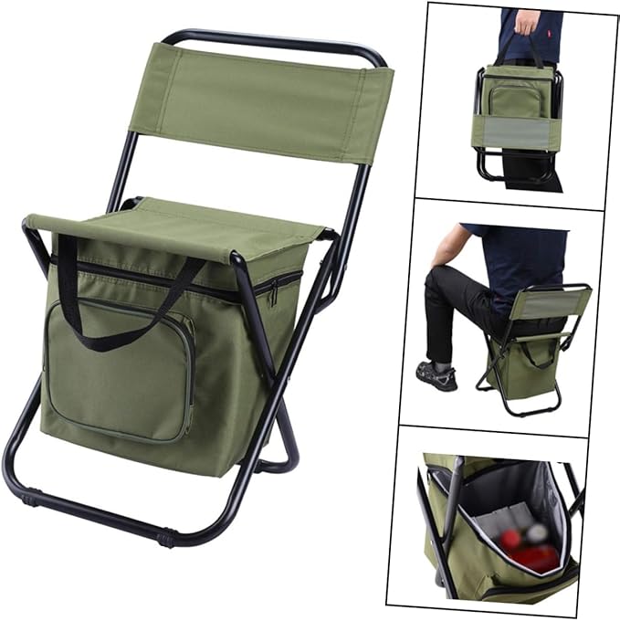 SUPVOX Tube Frame Portable Camping Chairs Outdoor Chair Insulation and Storage