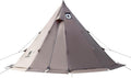 OneTigris Rock Fortress Hot Tent with Stove Jack 4 Season 4-6 Person Tipi for Camping Backpacking Hunting Fishing - Waterproof Wind-Proof