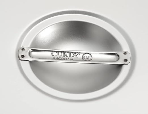 CURTA 6-Pack Full Size Slotted Steam Table Pan Covers with Handle NSF Certified 18/8 Stainless Steel Hotel Pan Lids for Catering Buffet Restaurant Commercial Kitchen Dishwasher Safe