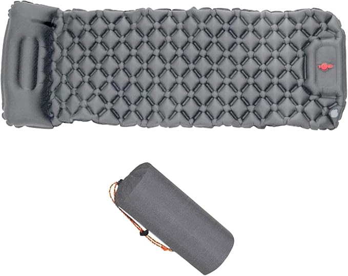 Outdoor Inflatable Mattress Light Weight Hiking Sleep Pad with Pillow Travel Mat Folding Bed for Travel Hiking Mat Folding Bed