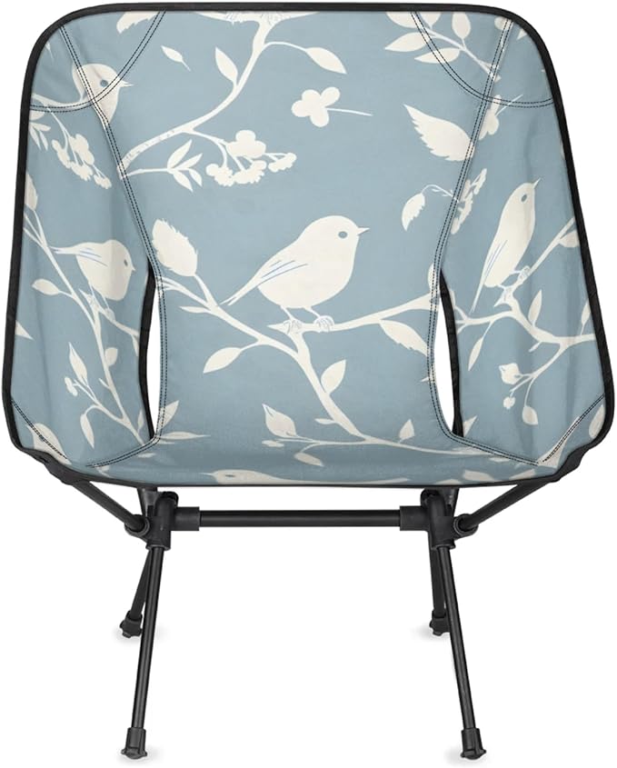 Honeybaby Folding Camping Chair Branches Birds Camping Chairs Lightweight Portable Chair Outdoor Foldable Chairs for Camping Travel Picnic Beach Hiking