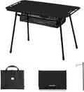 Naturehike Tactical Camping Table with Adjustable Height Collapsible Table Lightweight with Carry Bag for Camping Travel expeditions Hiking Picnics BBQs &amp Beach Trips