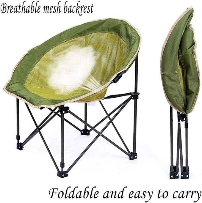 Ultra Light Folding Camping Chair Heavy Duty 150kg Capacity Portable Garden &amp Fishing Chair with Carry Bag for Outdoor Activities BBQ Beach &amp Camping