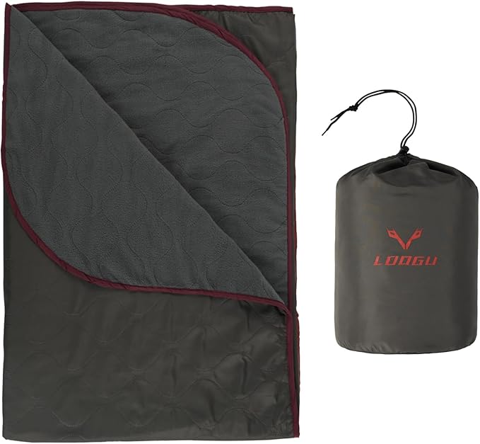 LOOGU Camo Blanket Waterproof Insulation Poncho Liner for Outdoor Camping Hiking Hunting Survival Backpacking Picnicking