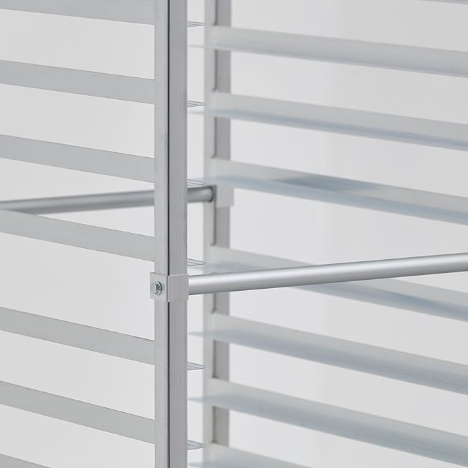 Commercial Knocked Down 20-Tier Aluminum End Load NSF Bun/Sheet Pan Rack | Bakeries Caterers Kitchens Restaurants | (#32L-035)