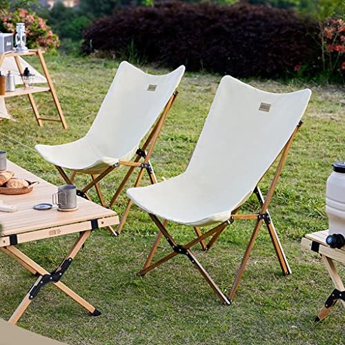 Picnic Chair Folding Chair Camping Camping Picnic Chair Portable Fishing Chair Stool Beach Chair(Color:Beige)