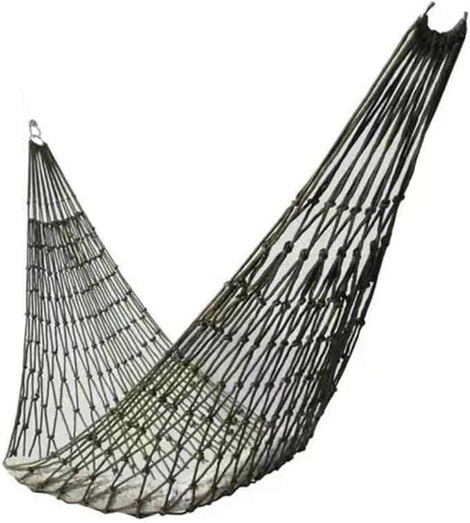 Nylon Rope Meshes Hammock Portable Outdoor Camping Hammock Garden Swing Hanging Bed for Garden Beach Yard Travel