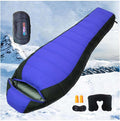 Backpacking Sleeping Bag 90% White Duck Down 5℉-50℉ Camping Sleeping Bags Includes Travel Pillow Camping Hiking Sleep Essentials Gear Accessories