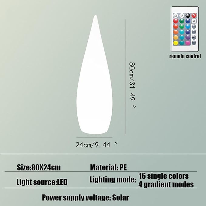 Outdoor Water Drop Lights Waterproof Lawn Light Courtyard Garden Terrace Atmosphere Lights Landscape Courtyard Decorations Floor Lamps Path Light Modern Holiday Lamps