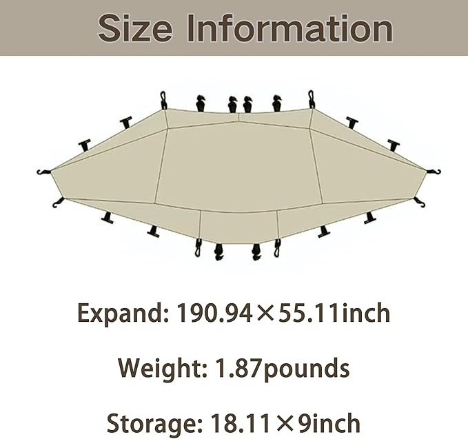 Naturehike Quarter/Hexagonal Camping Tent Canopy Sun ShadeOutdoor Tent for CampingFishingPicnics Canopy Available with Ground ClothDoor Curtains Connector (Connector Hex and Large)