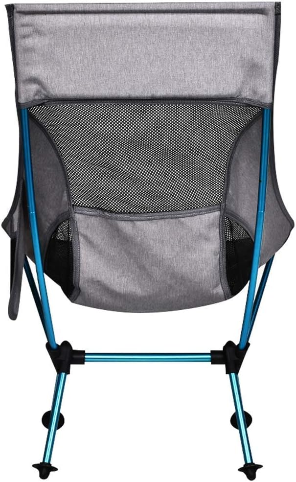 Portable Gray Moon Chair Fishing Camping Stool Folding