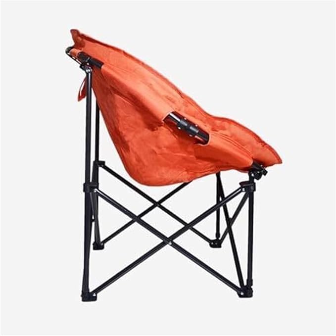 Folding ChairFishing Chair Moon Chair Portable Fishing and Camping Chair Folding Hiking Chair Recreational Chair Beach Chair(Red)
