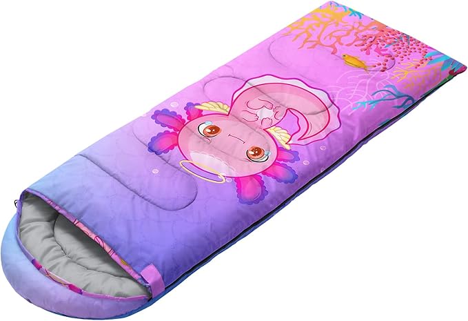 HOSIMA Dear Hunting Pattern Cold Weather Sleeping Bags for Kids AdultsBlack Light Weight Waterproof Sleeping Bags for Outdoors Hiking.