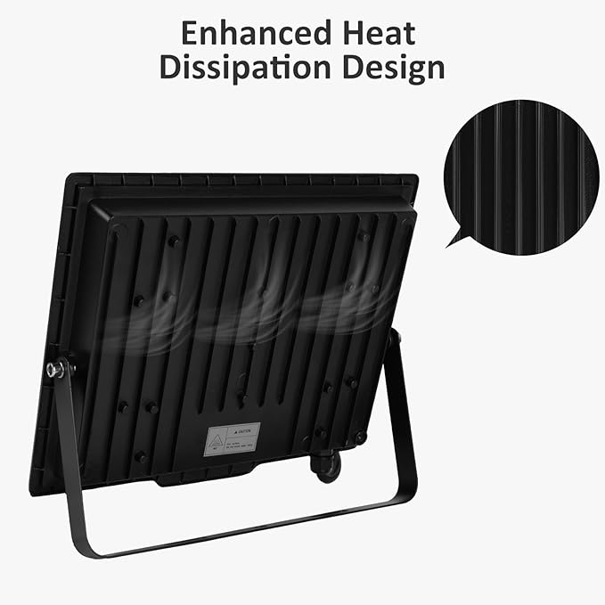 Flood Lights Outdoor7200LM Bright Work Light Plug in6500K Daylight White LED Flood Light Outdoor IP66 Waterproof Exterior Floodlight for Yard Garage Stadium 2 Pack (60W)