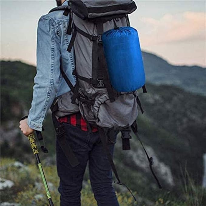 Envelope Type Outdoor Camping Sleeping Bag Portable Ultralight Waterproof Travel by Walking Cotton Sleeping Bag with Cap 210 * 75
