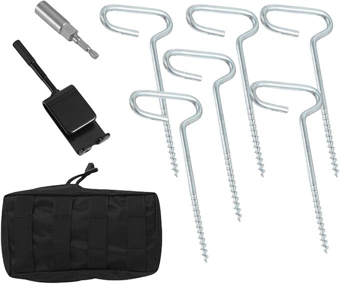 Camping Gear 9pcs Universals Ice Fishing Anchors Tool Multifunctional Beach Tent Pegs for Secure Tent Attachments