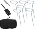 Camping Gear 9pcs Universals Ice Fishing Anchors Tool Multifunctional Beach Tent Pegs for Secure Tent Attachments