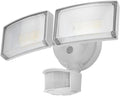 40W 4000 Lumen LED Security Lights with Motion Sensor Outdoor 3000K/5000K Light IP65 Waterproof Dusk to Dawn Dual-Head Motion Detected Flood Wall Light for Garage Yard Porch (White)