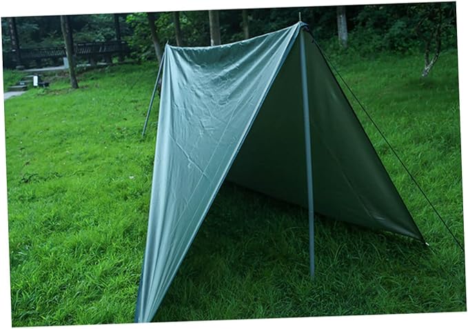 POPETPOP 1Set Large Camping Tent Footprint Tarp Groundsheet Mat Multi Function Outdoor Awning Sun Shelter for Beach Shade Durable Windproof Canopy for Camping