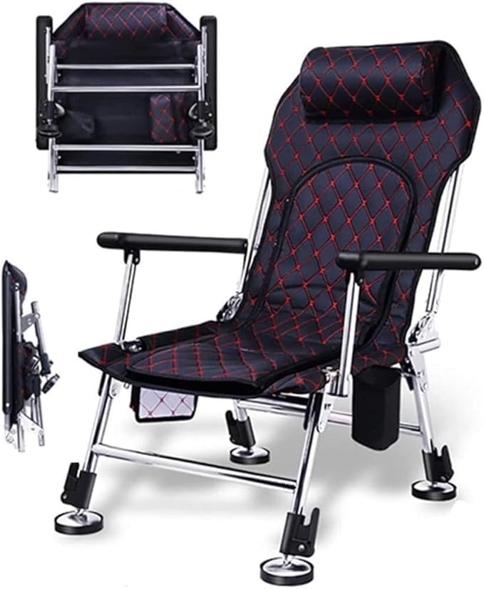 Lightweight Compact Camping Chairs Mountaineering King Kong Chair Portable Rocking Chair Comfortable Perfect for The Outdoors Camping Hiking Picnic 425290cm Black