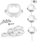 FORHOGAR 60PCS Mounting Brackets Compatible with Govee Outdoor Lights Pro H706 Light Clips for Govee Permanent RGBIC LED Lights 3M Glue Replacement Outdoor Lights Decor Extension(White)
