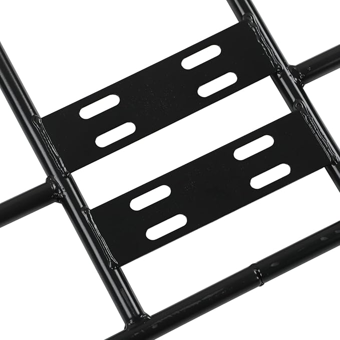 Food Delivery Box Rack Rear Grille 80kg Loading Seamless Steel Tube Universal Food Delivery Box Rack Rear Grille for Motorcycle Electric Bicycle Type 48x38cm(19''x15'')